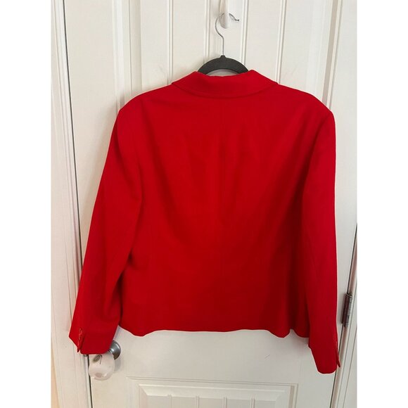 Vintage Pendleton Women's Red Wool Blazer Size 14 - Picture 5 of 6